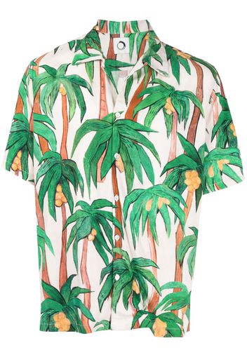 Endless Joy palm tree-print shirt - Multicolore