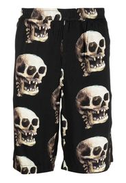 Endless Joy Bermuda Skull con stampa grafica - Nero