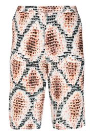 Endless Joy snakeskin-print bermuda shorts - Toni neutri