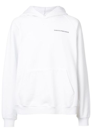 X Indicates Prior Damage hoodie