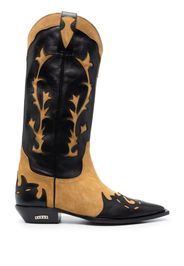 Enfants Riches Déprimés cowboy pointed leather boots - Nero