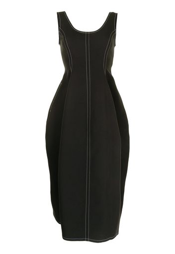 Enföld sleeveless flared midi dress - Nero