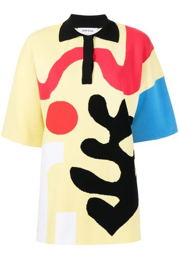 Enföld abstract colour-bock polo shirt - Multicolore