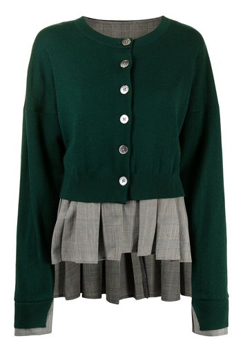 Enföld Cardigan con ruches - Verde