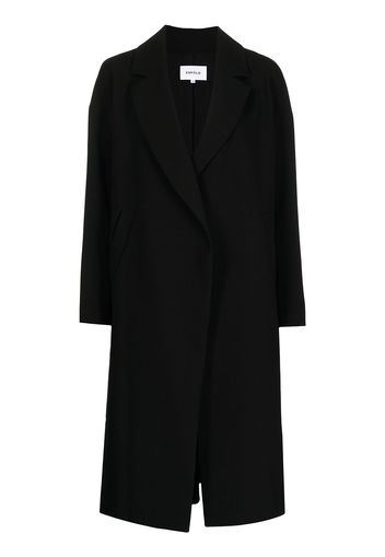 Enföld double-breasted wrap coat - Nero