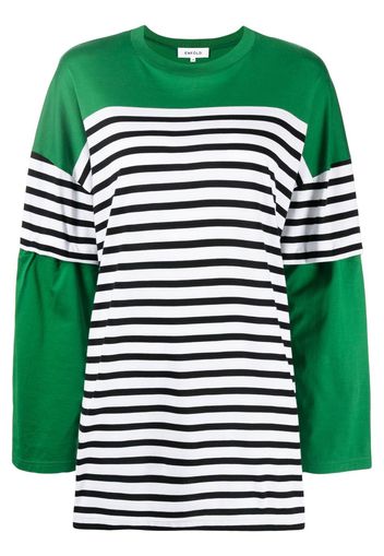 Enföld striped long-sleeve T-shirt - 030 GREEN 030GRE