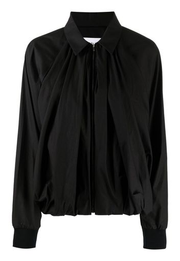 Enföld gathered-hem bomber jacket - Nero