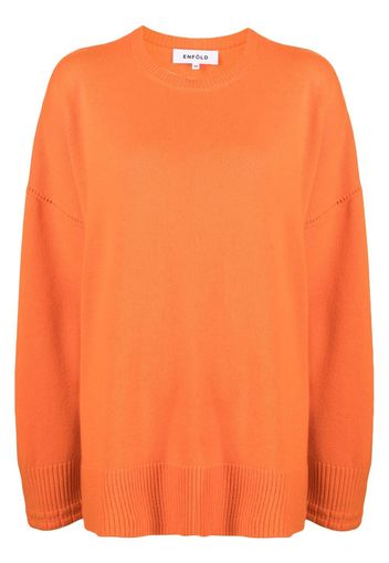 Enföld woollen crew-neck jumper - Arancione