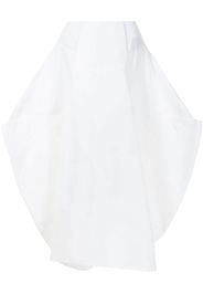 Enföld draped-puff cotton-blend skirt - Bianco