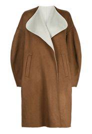 Enföld Cappotto oversize bicolore - Marrone