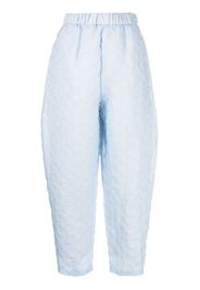 Enföld Formed Egg crinkled tapered pants - Blu