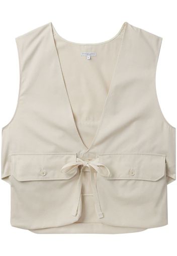 Engineered Garments V-neck cotton vest - Toni neutri