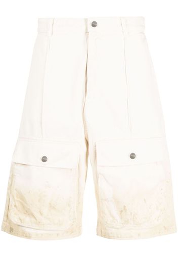 Enterprise Japan high-waist cotton bermuda - Toni neutri