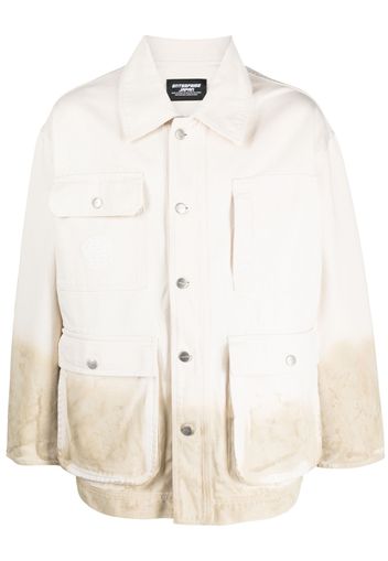 Enterprise Japan gradient-effect buttoned shirt jacket - Toni neutri