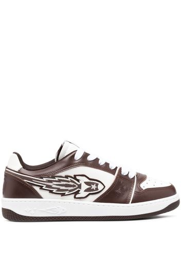 Enterprise Japan Egg Rocket leather sneakers - Marrone