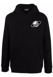 Enterprise Japan logo-print cotton hoodie - Nero