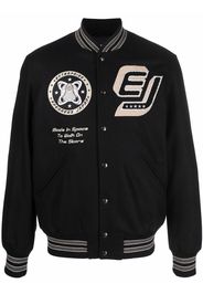 Enterprise Japan Varsity patch-detail bomber jacket - Nero