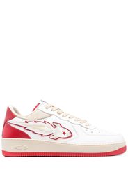 Enterprise Japan Rocket lace-up leather sneakers - Bianco