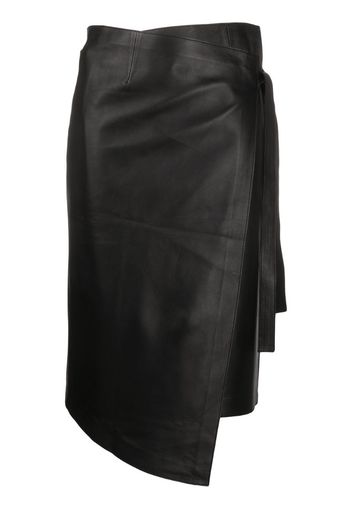 asymmetric side tie skirt