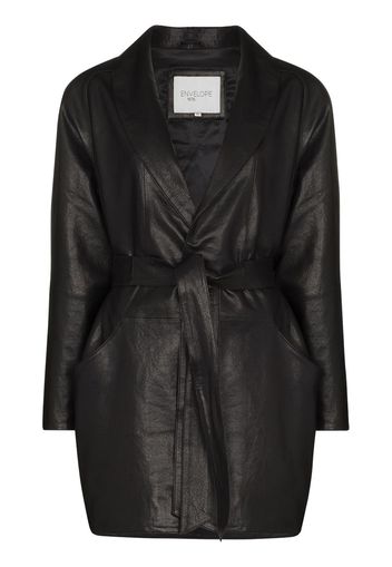 Envelope1976 Kelly belted leather jacket - Nero