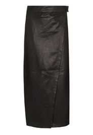 Envelope1976 Hurum high waist leather skirt - Nero