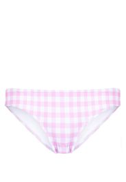 EPHEMERA gingham check-pattern bikini bottoms - Bianco