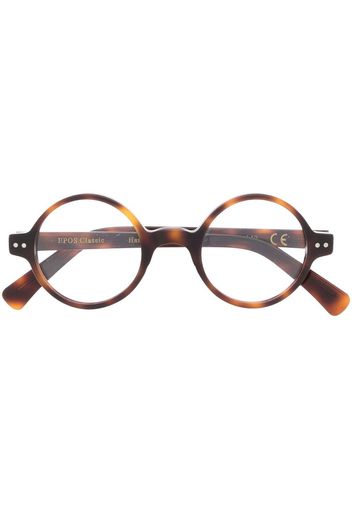 Epos Palladio round-frame glasses - Marrone