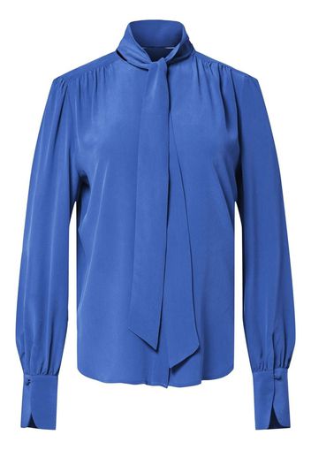 Equipment pussy-bow silk blouse - Blu