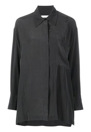 Equipment long-sleeve button-fastening shirt - Nero