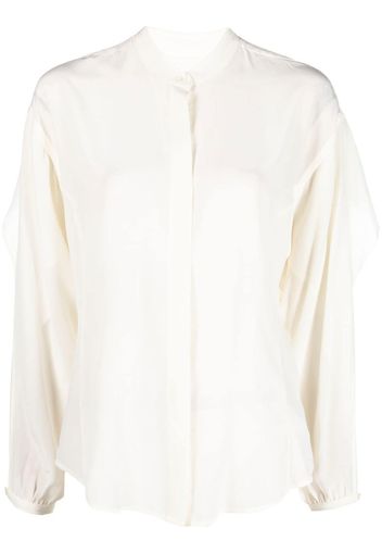 Equipment long slit sleeves shirt - Bianco