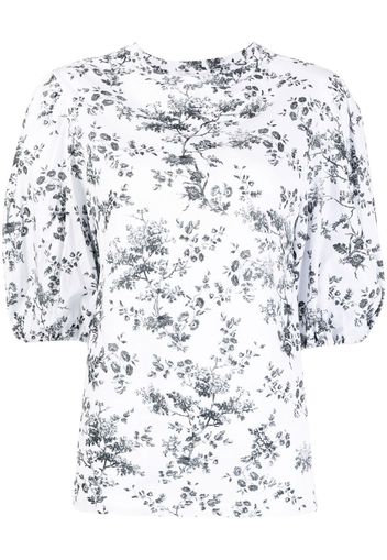 Erdem T-shirt Edith a fiori - Bianco