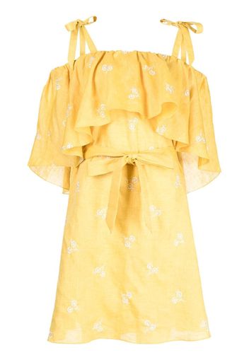 Erdem Abito Lyra con spalle scoperte - Giallo