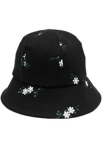 Erdem floral-print bucket hat - Nero