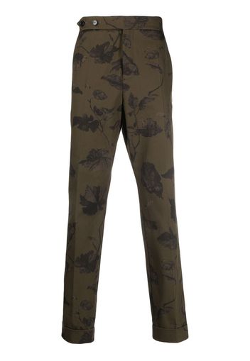 Erdem floral-print tailored trousers - Verde