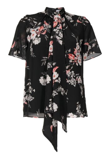 Erdem Blusa Michaela a fiori - Nero