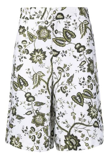 Erdem floral-print shorts - Bianco