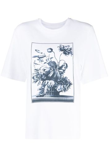 Erdem graphic-print cotton T-shirt - Bianco