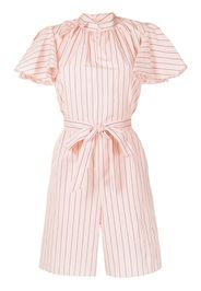 Erdem Amalfi striped cotton playsuit - Rosa