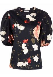 Erdem Blusa Theodora con maniche a palloncino - Nero