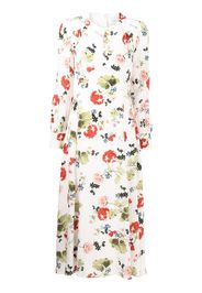 Erdem Leigh floral-print dress - Bianco