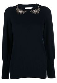 Erdem graphic-print jumper - Blu