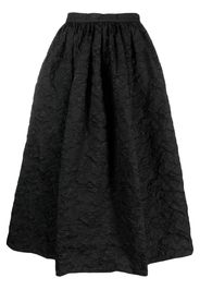 Erdem textured A-line skirt - Nero