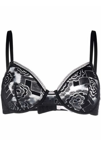 Eres Reggiseno a fiori Eclat - Nero