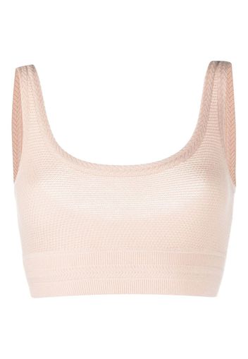 ERES Reggiseno crop con scollo ampio - Rosa