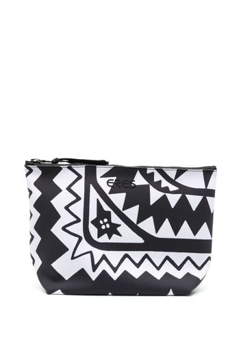 ERES Trousse make up con stampa geometrica - Nero