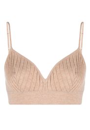 ERES ribbed knitted bralette top - Toni neutri