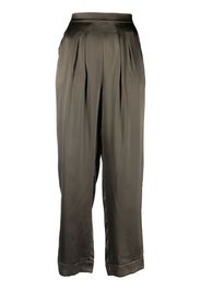 ERES satin-finish loungewear trousers - Verde