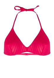 ERES ribbed triangle bikini top - Rosa