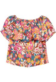 ERES Cardamone floral-print bardot top - Blu