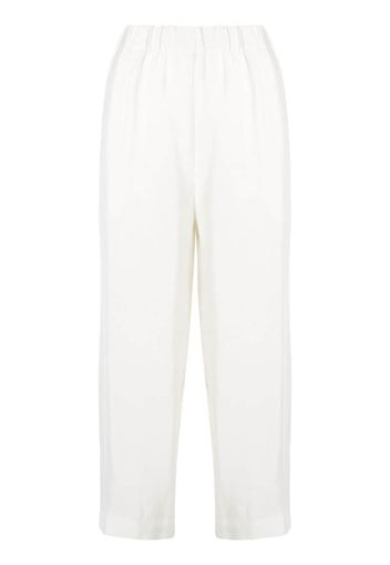 Pantaloni a gamba ampia crop